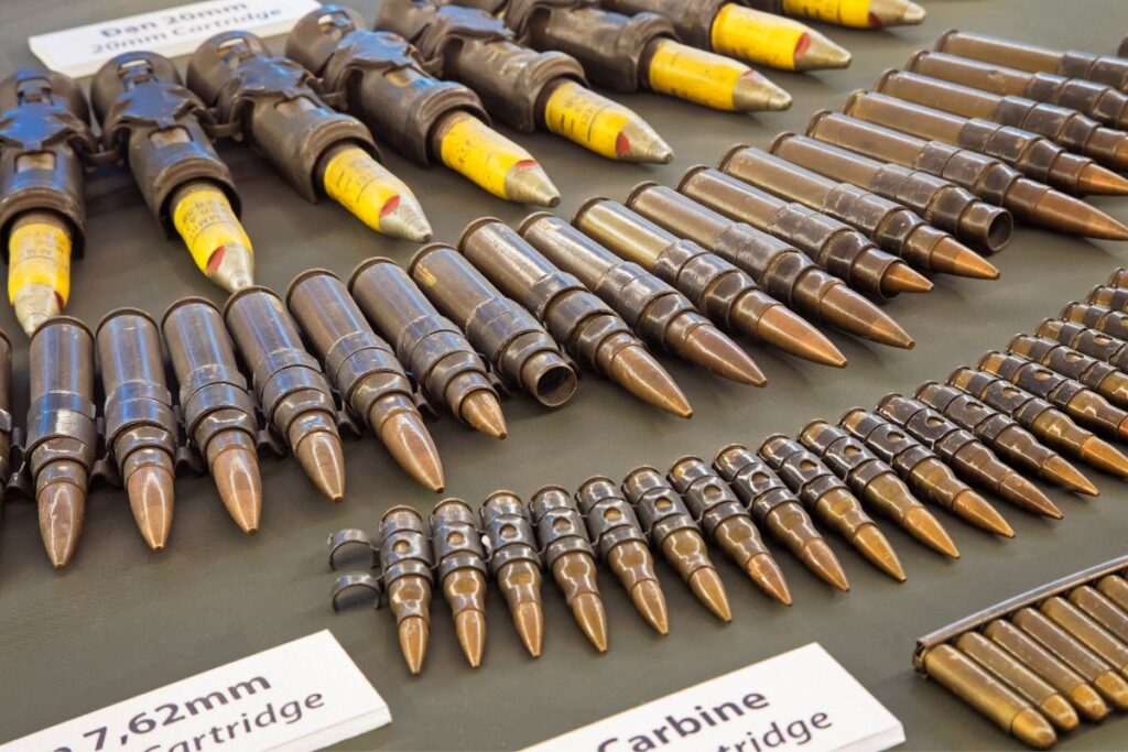 Ammunition on Display in the War Remnants Museum in Ho Chi Minh