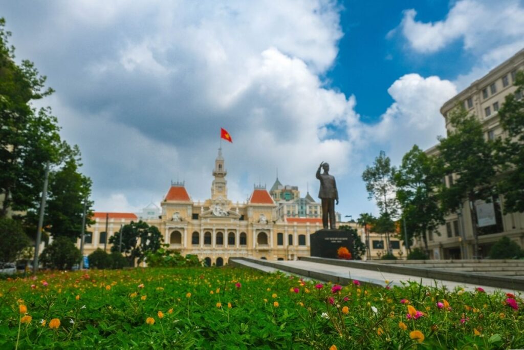 Ho Chi Minh Statue in front of the People's Committee Building, Ho Chi Minh City
