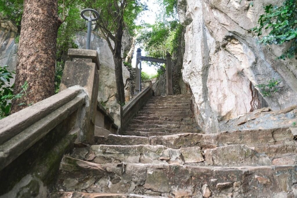 Stairs to Marble Mountains